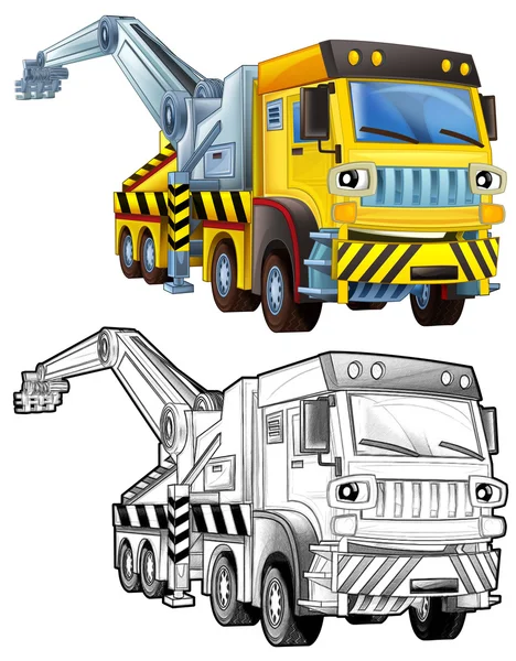 Cartoon Truck - Malvorlagen — Stockfoto