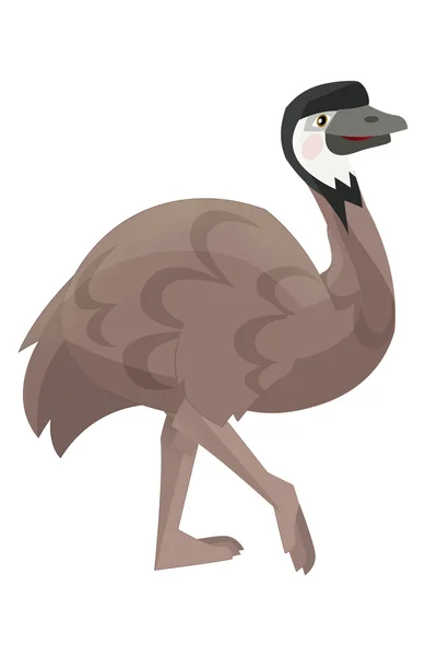 Cartoon papegaai - emu — Stockfoto