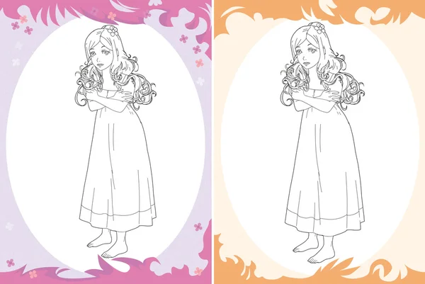 Cartoon princess - image for different fairy tales — Stock Photo, Image