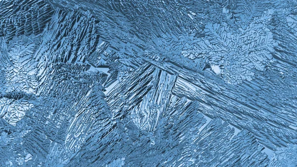 Jégkristályok Záródnak Ablaküvegen Rejtélyes Mesés Absztrakt Minta Háttérinformáció Téli Karácsonyi — Stock Fotó