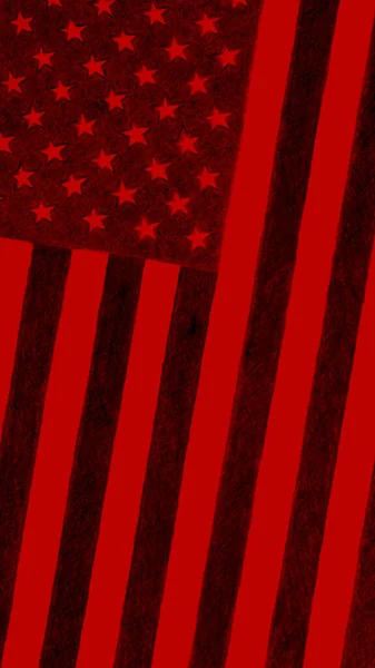 Bandera Estados Unidos Dibujada Mano Negro Rojo Fondo Pantalla Teléfono — Foto de Stock