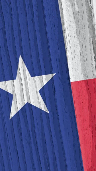 Texaanse Vlag Droog Houten Oppervlak Verticale Heldere Achtergrond Mobiele Telefoon — Stockfoto