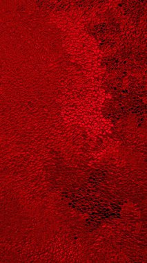 Kızıl kış cep telefonu duvar kağıdı. Zengin doymuş parlak renk. Koyu ve açık tonlarda kumlu dikey arkaplan. Buz kristallerinin yüzeyi kapanıyor. Kaotik noktalar dizisi. Makro