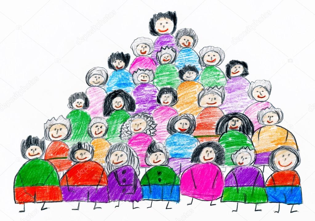 Cartoon people team collection group portrait, children drawing object on paper, hand drawn art picture Stock Photo by ©soleg 105657756 Cartoon people team collection group portrait, children drawing object on paper, hand drawn art picture Stock Photo by ©soleg 105657756
