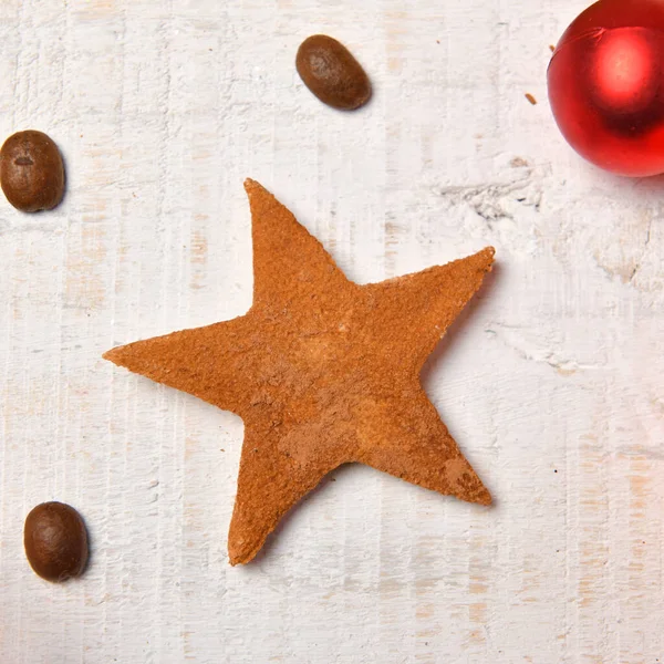 Fondo Vista Superior Alimentos Dulces Para Feliz Navidad Decoración Vacaciones — Foto de Stock