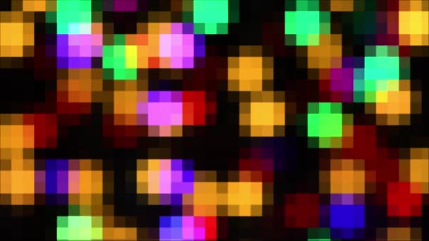 Abstrakcyjne Tło Kolorowe Oświetlenie Stylu Mozaiki Lub Pikseli — Wideo stockowe