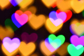 barevné srdce osvětlení pro dovolenou nebo abstraktní boke pozadí