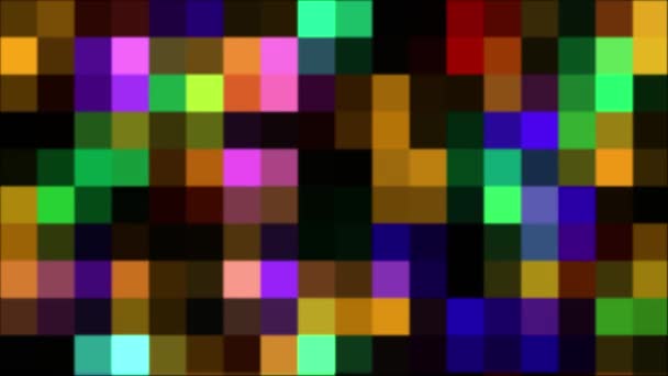 Kolorowe Oświetlenie Stylu Mozaiki Lub Pikseli Abstrakcyjne Tło — Wideo stockowe