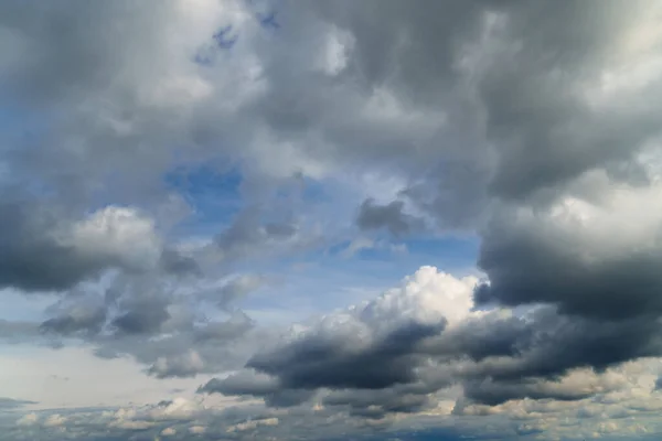 Langit Gelap Yang Indah Dramatis Dengan Awan Badai Sebelum Hujan — Stok Foto