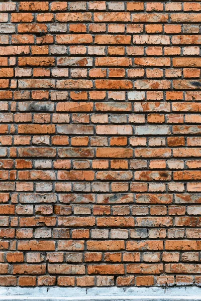 Stara Czerwona Brązowa Ściana Cegły Dla Tła Lub Tekstury — Zdjęcie stockowe