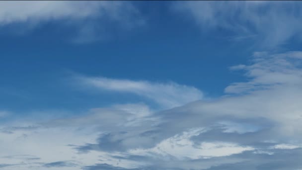 Langit Cerah Tilapse Awan Yang Indah Sebagai Latar Belakang — Stok Video