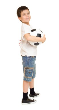 Futbol çocuk studio izole