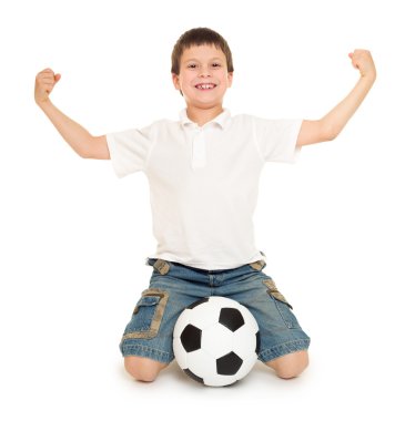 Futbol çocuk studio izole