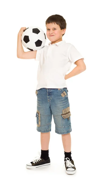 สตูดิโอเด็กชายฟุตบอล — ภาพถ่ายสต็อก