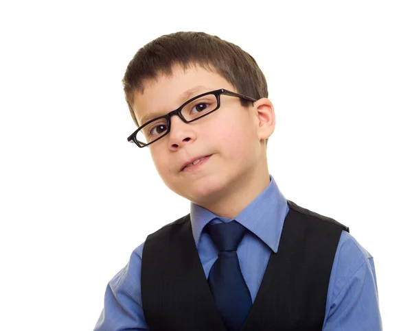 Retrato de un chico en traje de negocios — Foto de Stock