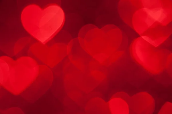 Red heart shape holiday background — Stock Photo, Image