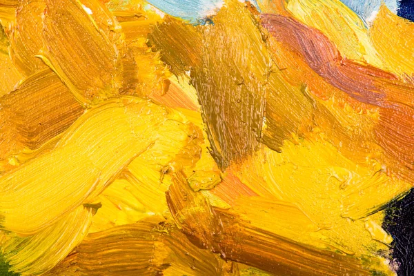 Pittura ad olio pennellate astratte — Foto Stock