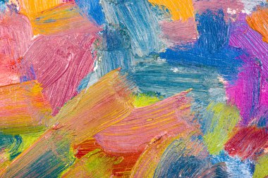 Yağlı boya soyut darbeleri