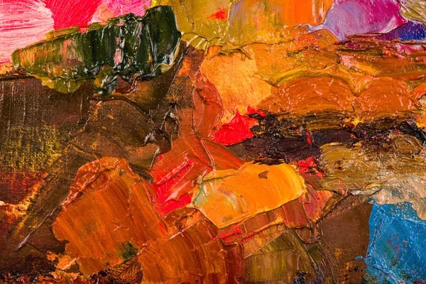 Oil painting abstract brushstrokes — Stock Photo, Image