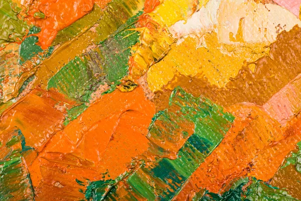 Pittura ad olio pennellate astratte — Foto Stock