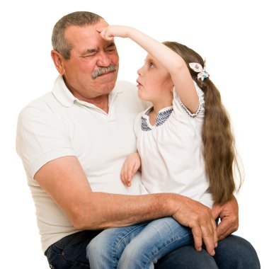 Dede ve torun portre