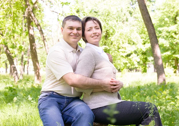 Couple in the park Stock Image