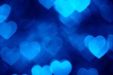 Mavi kalp şekli tatil fotoğraf arka plan