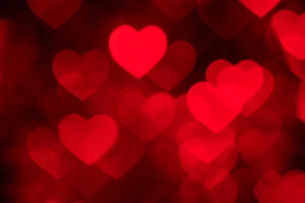 Red heart shape holiday photo background — Stock Photo, Image