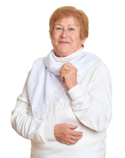 Retrato de mulher idosa — Fotografia de Stock