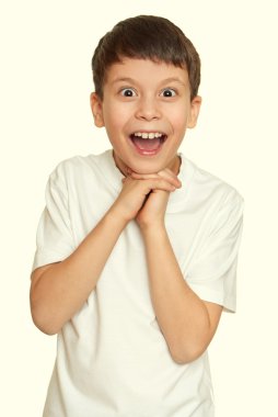 yüz çocuk portre, genç closeup yapması