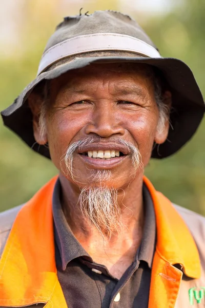 Portrait de fermier thaï — Photo