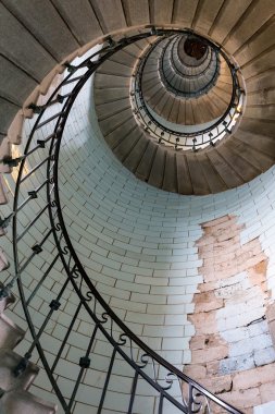 Eski deniz feneri merdiven