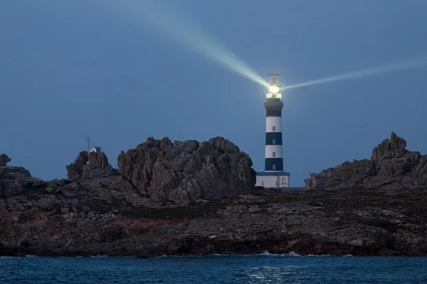 Lighted lighthouse — Stock Photo, Image