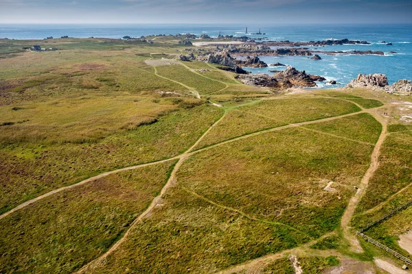 Ushant isola di Pern punto di vista aerea — Foto Stock