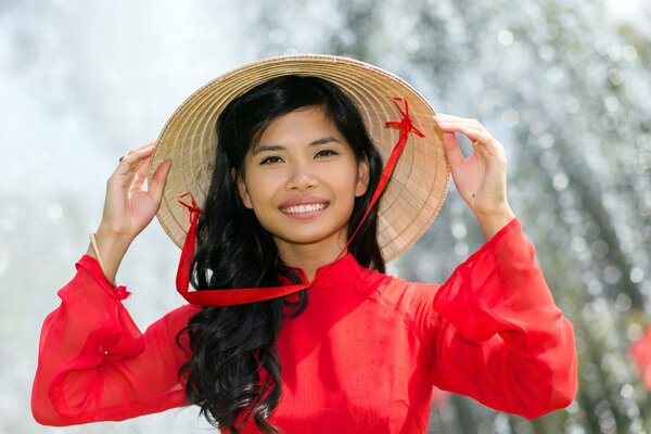 Smiling vivacious Vietnamese woman