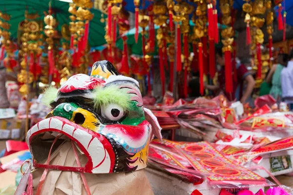 Chinesische Löwenmaske — Stockfoto