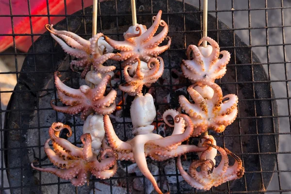 Squid barbecue — Stockfoto