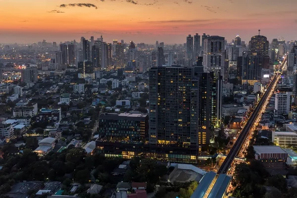 Twilight on Bangkok city — Stock Photo, Image