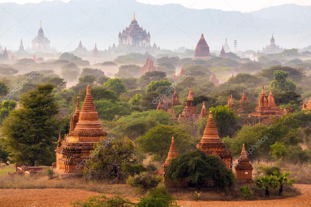 Pagoda landscape in Bagan