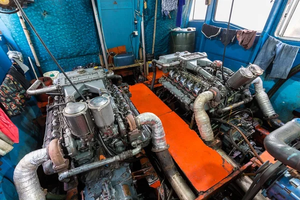 Big boat engine — Stock Photo, Image