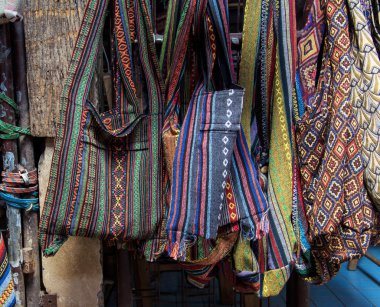 Renkli geleneksel Tekstil çanta