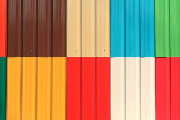 Coloridos techos de chapa metálica — Foto de Stock