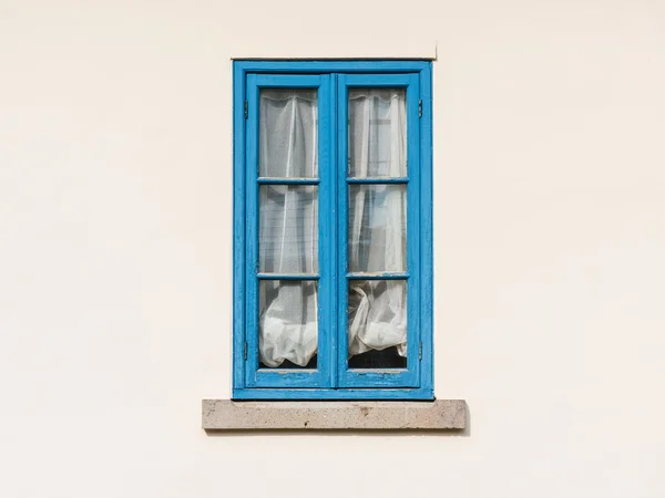 Vintage ventana de madera azul —  Fotos de Stock