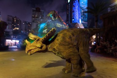 Dinozor gezegen büyük volkan gösterisi