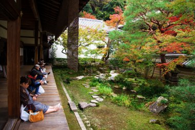 insanlar Eikando, Kyoto, sonbahar bahçe keyfini