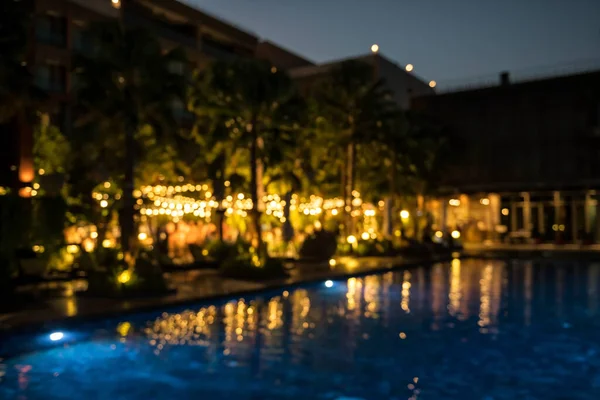 Blur Hochzeitsfeier Garten Der Nähe Des Pools Des Luxushotels Mit — Stockfoto