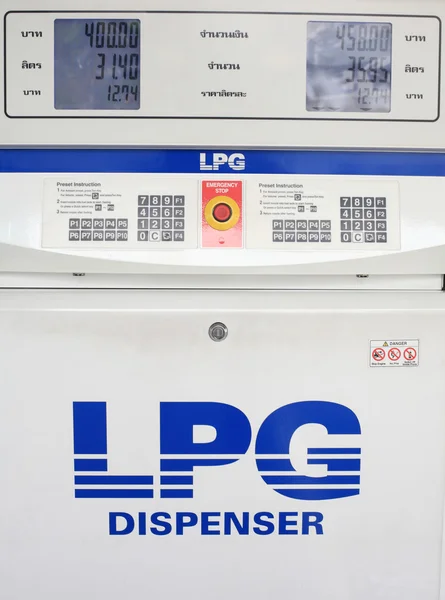 Gas lpg dispenser console — Stock Photo, Image