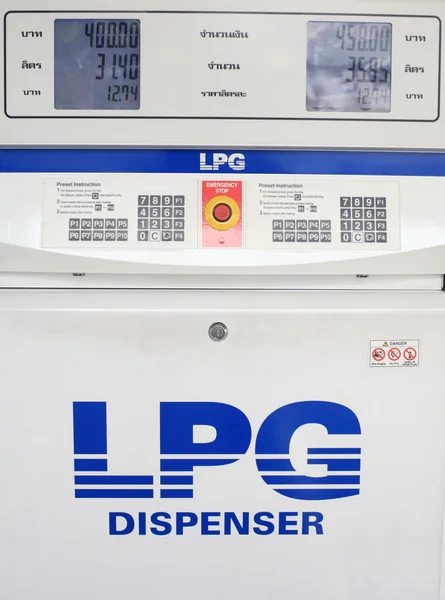 Gas lpg dispenser konsolen — Stockfoto