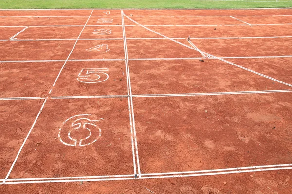 Running track number — Stock Photo, Image