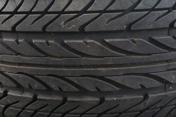 Closeup Texture of new tire background